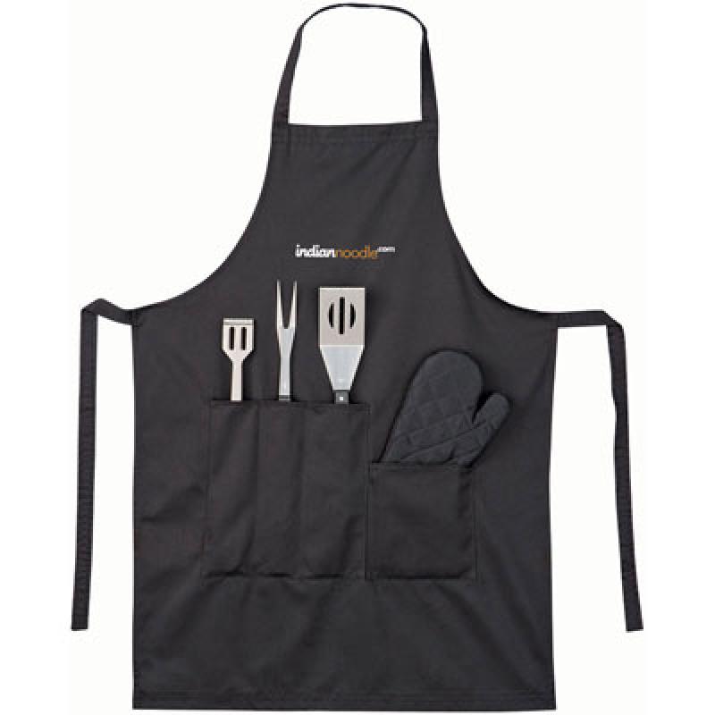 Image of Bear BBQ apron with tools