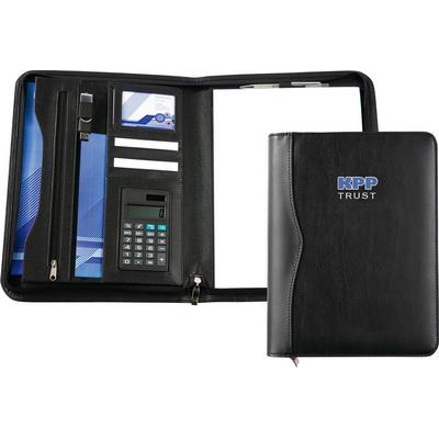 Image of Houghton A4 Deluxe Zipped Folder with Calculator