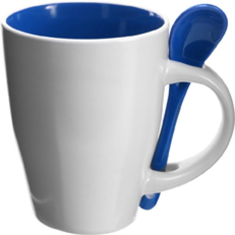 Image of Coffee mug with spoon