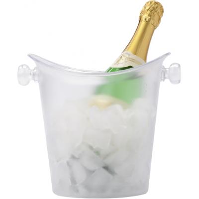 Image of Frosted plastic cooler/ice bucket.