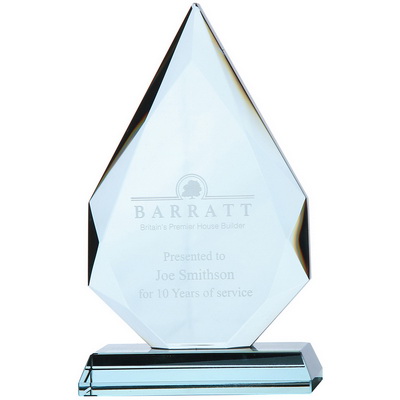 Image of Jade Glass Facetted Diamond Peak Award
