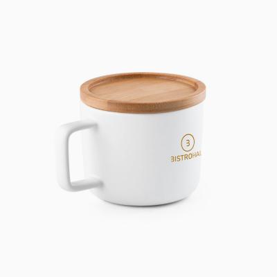 Image of Fangio Ceramic Mug with Bamboo Lid